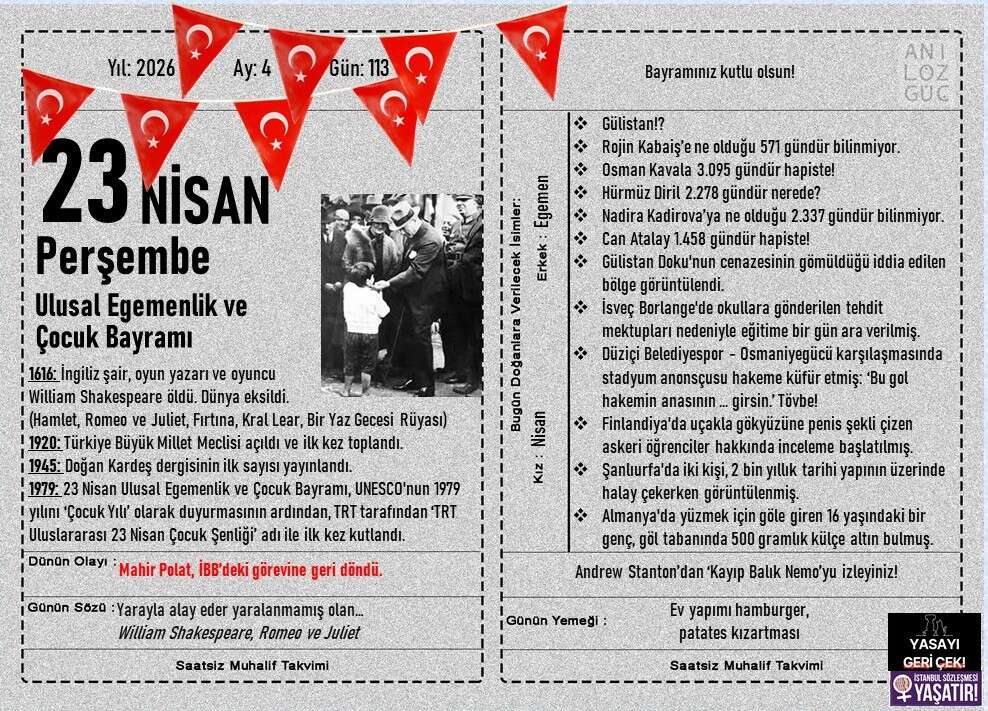 Ulusal Egemenlik ve Çocuk Bayramı 1